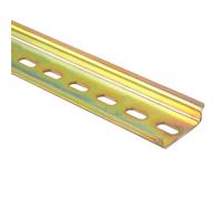 ELILANEY Disjoncteur à Rail fendu en acier NS35, 35mm de large, 7.5mm de haut, 4.2mm de largeur, trou C45 DZ47, borniers, contacteur de relais Correction support(100mm 3.94" long)