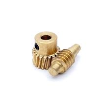 ELILANEY Engrenage à vis sans fin for serrure de porte de maison intelligente en cuivre de 0,5 m, rapport de réduction 1:10, module 0,5, 20 dents Réducteu turbine