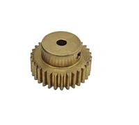 ELILANEY Engrenage cylindrique en cuivre de module 0,6, engrenage droit à 48 dents avec alésage intérieur étagé de 3 mm à 10 mm, pignon à dents droites Mécanique(8mm bore)