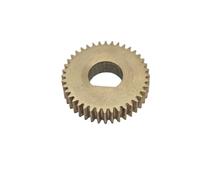 ELILANEY Engrenage cylindrique en cuivre, module 0,6, 40 dents, denture droite, engrenage à crémaillère mécanique à alésage en D, module 0,6, 40 dents Mécanique(5x4.5mm D bore)