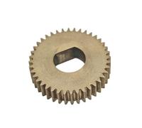 ELILANEY Engrenage cylindrique en cuivre, module 0,6, alésage en D, diamètre 14,4 mm, épaisseur 5 mm, denture droite, 22 dents. Mécanique(8x7mm D bore)