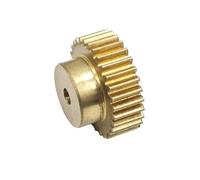 ELILANEY Engrenage cylindrique en laiton de 0.7M à 102 dents, avec Module étape 0.7, engrenage droit de 102T, pignon à dents droites, vis M4 Mécanique(16mm bore)