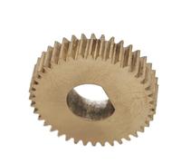 ELILANEY Engrenage droit 0,5 module 15T 16T 17T, trou en forme de D, engrenage cylindrique plat en laiton, dents droites de 0,5 m, pignon moteur Mécanique(16 teeth 5x4.5mm D hole)