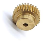 ELILANEY Engrenage droit cylindrique en cuivre, module 0,5, 87 dents, 0,5 m, avec pignon mécanique à dents droites 87 dents Mécanique(13mm bore)