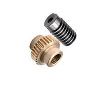 ELILANEY Ensemble d'engrenages à vis sans fin 1 m 30 t, tige de turbine en acier de 32 mm de long, réducteur 1:30, table élévatrice à indexation DIY, turbine à vis sans fin réglable Réducteu turbine(1