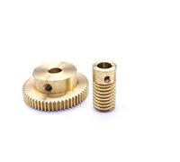 ELILANEY Ensemble D'engrenages À Vis Sans Fin En Laiton De 0,3 M, Réducteur De Pignon De Turbine, Tige De Vis Sans Fin 6 X 12 Mm Réducteu turbine(70T 5mm bore)