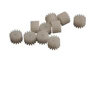 ELILANEY Lot de 10 engrenages droits en plastique à 8 dents, module 0,5, diamètre 5 mm, épaisseur 5 mm, alésage 0,8 mm, 1 mm, 1,5 mm, 2 mm Mécanique(1.5mm tight fit)