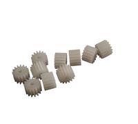 ELILANEY Lot de 10 engrenages en plastique de 0,5 m, 12 dents, diamètre 7 mm, épaisseur 5 mm, module 0,5, 12 dents droites, pignon 122A, 122,5A, 123A Mécanique(3mm tight fit)