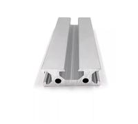 ELILANEY Lot de 2 profilés en aluminium anodisé noir 1540, 3 fentes, 14 x 150 mm, extrusion linéaire, cadre carré for étagère de jardin, aquarium, armoire Support bord(450mm long)