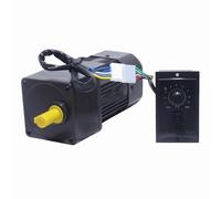 ELILANEY Moteur à engrenages réversible 40W 220V AC, moteur à vitesse régulée avec contrôleur 90x90mm, moteur à vitesse réglable CW CCW Réduction de couple(135RPM)