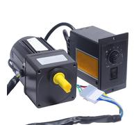 ELILANEY Moteur à engrenages réversible 4RK25GN-C 25 W 220 V AC monophasé 80 x 80 mm Réducteur de cadre Moteur à vitesse variable Réduction de couple(206rpm)