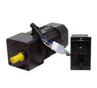 ELILANEY Moteur à engrenages réversible 90 W CA 5RK90RGU-CF, moteur à vitesse variable 220 V CA monophasé, vitesse réglable Réduction de couple(13.5rpm)