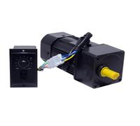 ELILANEY Moteur à engrenages réversible à vitesse unique, 60 W, 220 V CA, avec régulateur de vitesse, rapport de réduction de 1:500 à 1:3 Réduction de couple(33rpm)