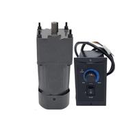 ELILANEY Moteur à vitesse réglable avec contrôleur de vitesse, 220V AC, monophasé, cadre 90x90mm, réducteur d'engrenage, 50/60HZ Réduction de couple(36RPM)