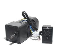 ELILANEY Moteur à vitesse réglable, cadre 90 x 90 mm, 90 W, 220 V CA, avec régulateur de vitesse, réducteur de vitesse Réduction de couple(9rpm)