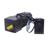 ELILANEY Moteur de boîte de vitesses de réduction de vitesse AC monophasé 90W, 220V AC, arbre de 15mm, vitesse Variable, contrôle de vitesse, moteur à engrenages réversible couple