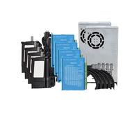 ELILANEY Moteur pas à pas à boucle fermée, bride de 57 mm, kit CNC 4 axes, alimentation 350 W, 36 V, 3 Nm, axe D de 8 mm, pilote de moteur pas à pas Nema 23 Pilotes de machine(1.2N)