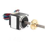 ELILANEY Moteur pas à pas à bride TR5x2mm 28mm, 1 A, 0,08 Nm, 1,8 degré, vis linéaire Nema 11 Pilotes de machine(100mm)