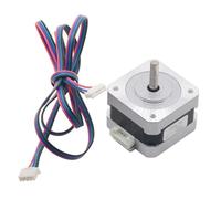 ELILANEY Moteur pas à pas biphasé 17HS2408, 4 fils, 0,6 A, 12 N.cm, 1,8 degré, 42 x 42 x 28 mm, bipolaire, Nema 17, arbre en D de 5 mm Pilotes de machine