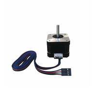 ELILANEY Moteur pas à pas Nema 17 1,8 degré, 42 x 42 x 34 mm, 2 phases, 4 fils, 0,4 A, 12 V, 0,28 Nm, câble de 1 mètre Pilotes de machine
