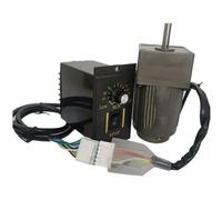 ELILANEY Moteur réducteur d'engrenage à cadre 6W 60x60mm, 220V AC, monophasé, vitesse réglable, moteur régulé avec contrôleur de vitesse Réduction de couple(180K)