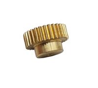 ELILANEY Pignon cylindrique en laiton, module 0,5, 62 dents, alésage 0,5 M, 62 dents, 3 mm, 3,17 mm, 4 mm, 5 mm, 6,35 mm, 8 mm, 10 mm, 12,7 mm, engrenage droit avec engrenage étagé Mécanique(6MM BORE)