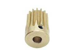 ELILANEY Pignon mécanique de précision en cuivre, module 0,6, 20 dents, diamètre 13,2 mm, longueur 12 mm, engrenage droit 0,6M 20T Mécanique(3MM bore)