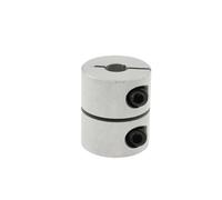 ELILANEY Pince de coupleur d'arbre rigide, 1 pièce, servomoteur pas à pas, pièces d'imprimante 3D 3mm 4mm 5mm 6mm 6.35mm 8mm 10mm D20 L25 Arbre réglable(4x5mm)