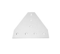 ELILANEY Plaque de connexion en aluminium 7 trous 4040, plaque de renfort en forme de T, connexion à angle droit fixation support