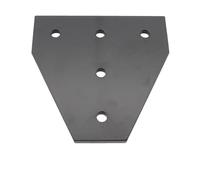 ELILANEY Plaques de jonction en forme de T 4040 for profilés en aluminium 4040, 90 degrés, 5 trous, supports d'angle, panneau de connexion extérieur, 4 pièces fixation support