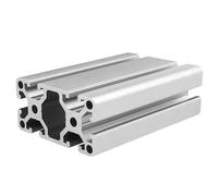 ELILANEY Profilé aluminium 4080W, épaisseur de paroi 3 mm, norme européenne, cadre extrudé, armoire, rack, équipement, garde-corps Support bord(Silver,700mm long)