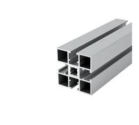 ELILANEY Profilé aluminium industriel 5050, tube carré 50 x 50 mm, rail linéaire, cadre d'extrusion for cadre d'exposition, plateforme de bricolage Support bord(1000mm 39.37" long)