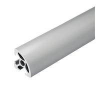 ELILANEY Profilé d'angle en aluminium 2020R 20 x 20 mm, cadre extrudé en arc, cadre à fentes de 6,2 mm for présentoirs à fleurs et vitrines Support bord(Silver,900mm 35.43" long)