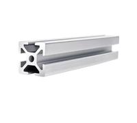 ELILANEY Profilé d'extrusion en aluminium 1515, trou de 3,3 mm, norme européenne, tube carré anodisé argent 15 x 15 mm for étagères d'affichage d'imprimante 3D Support bord(350mm)