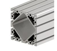 ELILANEY Profilé d'extrusion en aluminium robuste 160 x 160 mm 160160, cadre de colonne carré industriel for manipulateurs, portique, poutre en treillis Support bord(500mm 19.69" long)