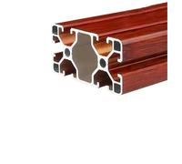 ELILANEY Profilé en aluminium 4080 grain chêne, norme européenne, type T, rainure linéaire for rails de chargement, garde-corps, armoires Support bord(400mm)