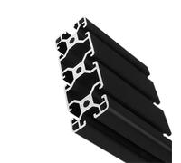 ELILANEY Profilé en aluminium à rainure en T 40120, norme européenne, 40 x 120 mm, cadre d'extrusion for machines de gravure, clôture industrielle Support bord(Noir,150mm 5.91")
