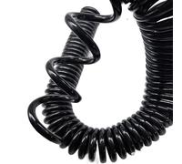 ELILANEY Rallonge spiralée à 3 conducteurs de 2,5 mm², extensible sur 10 mètres, câble flexible télescopique à ressort étirer souple