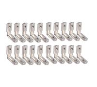 ELILANEY Support interne 2020 3030 4040, 20 pièces, norme européenne, profilé en aluminium, support de Joint d'angle, connecteurs à fente de Type T fixation support(20 series M5)
