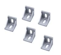 ELILANEY Supports d'angle en aluminium for profil d'extrusion 2020 3030 4040 4545, 20 pièces, connecteur à 90 degrés, fixation de connexion fixation support(4545)