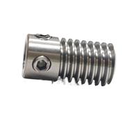 ELILANEY Tige de vis sans fin de turbine en acier de module 0,5, trou intérieur de 5 mm, arbre de vis sans fin de 9,8 mm de diamètre extérieur, engrenage de turbine de 20 mm de long Réducteu turbine