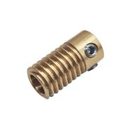 ELILANEY Tige d'engrenage à vis sans fin étagée en cuivre de 0,5 module, tige d'engrenage de turbine de 20 mm de long, dents hélicoïdales de 0,5 m, arbre à vis sans fin de turbine Réducteu turbine(8mm