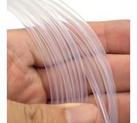 ELILANEY Tube en PTFE transparent, ID 2mm 3mm OD 4mm, 1 mètre, extrémité chaude, gorge d'extrudeuse for filament 1.75/3.0mm Convoyage Flexible(Clear,ID6mm OD8mm)
