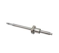 ELILANEY Vis à billes à filetage gauche SFU1605, qualité C7 BK12 BF12, extrémité usinée, diamètre de 16mm, pas de 5mm, tige filetée avec écrou à bille voyage sur scène(800mm 31.50" long)
