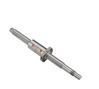 ELILANEY Vis à billes à rouleau de qualité C7 DFU2505, avec bride, Double écrou BK20 BF20, extrémité usinée, diamètre de 25mm, pas de 5mm, RM2505 for bras de Robot voyage sur scène(800mm)