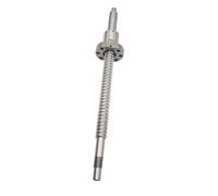 ELILANEY Vis à billes SFU1605 usinée avec écrou à bille à bride 1605, qualité C7, diamètre de 16mm, pas de 5mm, tige filetée à mouvement linéaire voyage sur scène(850mm 33.46" long)