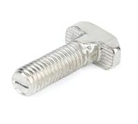 ELILANEY Vis à boulon en T M5 M6 M8, écrou coulissant en acier au carbone, serrage for la norme européenne 2020 3030 4040 profils linéaires en aluminium, 50 pièces fixation support(M5x10)