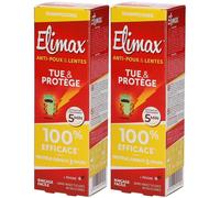 ELIMAX® Shampooing Anti-Poux & Lentes 2 en 1 2x100 ml