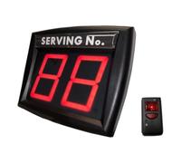 Eliminacode Écran LED à Deux Chiffres Rouge + Radio Commande LED + Kit d'ancrage Mural - Casque Plug & Play Turnix Système de Mise en File d'attente Portes ● IMPRETECH International Group® ●