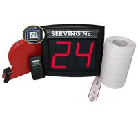 Eliminacode Écran LED deux chiffres + Radio Commande Display + Distributeur avec ticket inclus - Casque Plug & Play "TURNIX" Système de Queuing Portes ● IMPRETECH INTERNATIONAL GROUP ● Fabriqué en